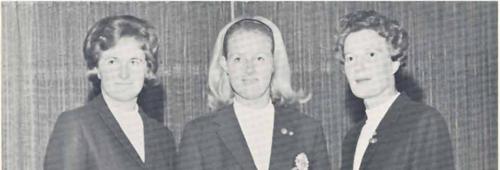 Miss Mary Everard, Mrs. Diane Frearson, Mrs. Ian Robertson